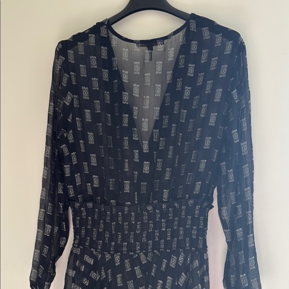 Maje Blue Sheath Long Sleeve Cocktail Dress New without tag - Picture 8 of 10